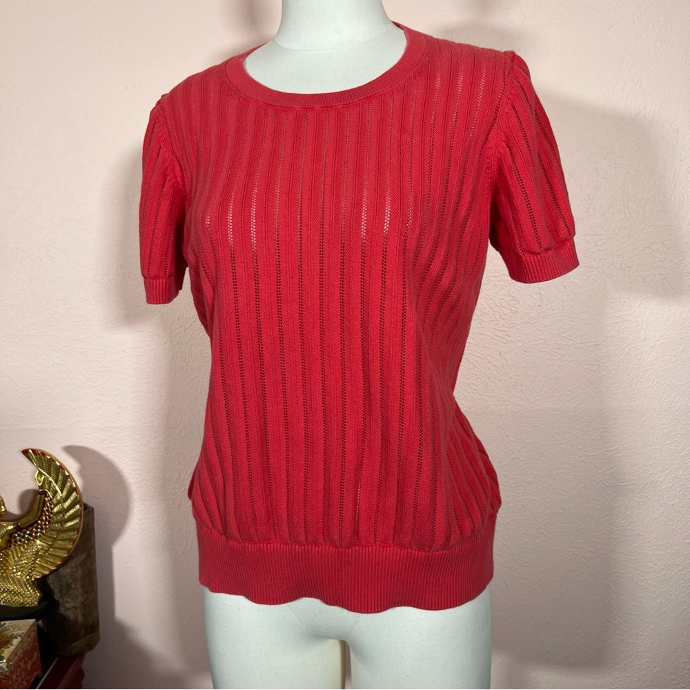 Banana Republic Red Crew Neck Sweater